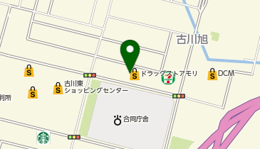 ドラッグストアモリ 古川東店の地図画像