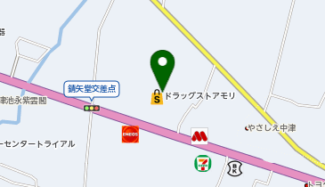 ドラッグストアモリ 中津下池永店の地図画像