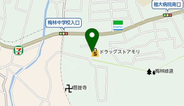 ドラッグストアモリ 梅林店の地図画像