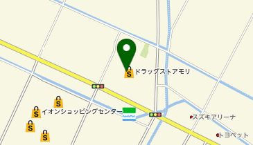 ドラッグストアモリ 八代沖店の地図画像