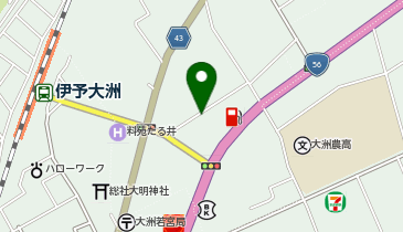 ドラッグストアモリ 大洲若宮店の地図画像