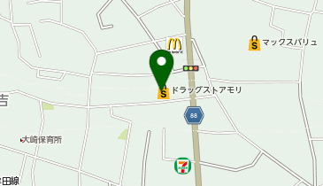 ドラッグストアモリ 小郡七夕店の地図画像