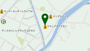 ドラッグストアモリ 白岳店の地図画像