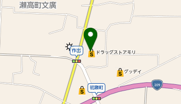 ドラッグストアモリ 瀬高店の地図画像
