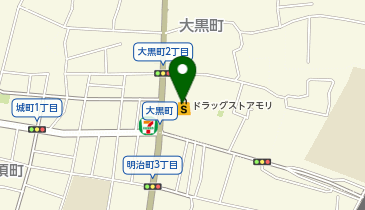 ドラッグストアモリ 大牟田大黒町店の地図画像