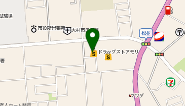 ドラッグストアモリ 大村松並店の地図画像