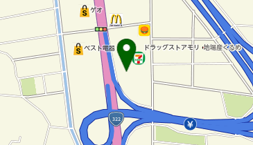 ドラッグストアモリ 東合川店の地図画像