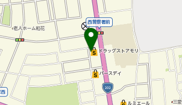 ドラッグストアモリ 今宿店の地図画像
