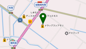 ドラッグストアモリ 城南店の地図画像