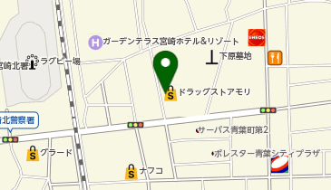 ドラッグストアモリ 青葉店の地図画像