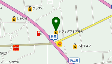 ドラッグストアモリ 納楚店の地図画像