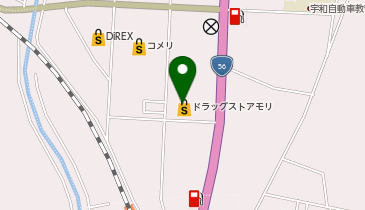 ドラッグストアモリ 宇和店の地図画像