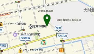 ドラッグストアモリ 佐賀栄町店の地図画像