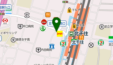 カラオケ ビッグエコー北千住本店の地図画像