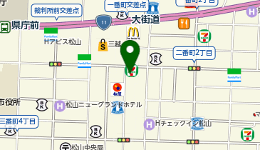 カラオケ ビッグエコー松山大街道店の地図画像