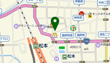 カラオケ ビッグエコーフォルテ松本店の地図画像