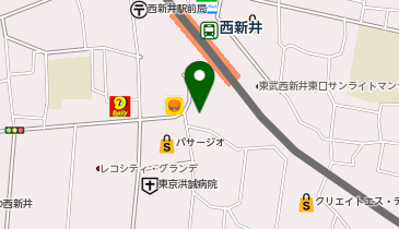 カラオケ ビッグエコー西新井駅前店の地図画像