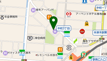 秀英予備校 厚木本部校の地図画像