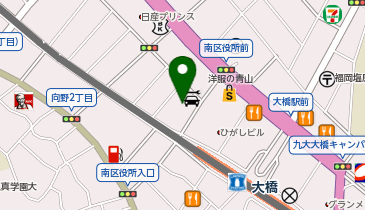 秀英予備校 大橋本部校の地図画像