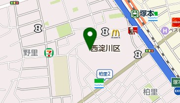 ライフ塚本店の地図画像