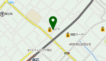 ライフ高石店の地図画像