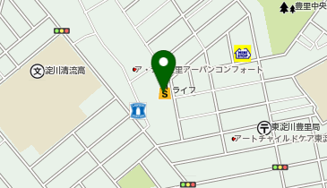 ライフ豊里店の地図画像