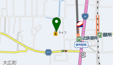 ライフ御所店の地図画像