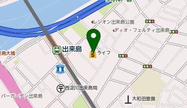 ライフ出来島店の地図画像
