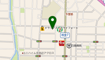 ライフ杭全店の地図画像