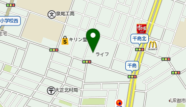 ライフ泉尾店の地図画像