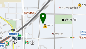 ライフ西京極店の地図画像