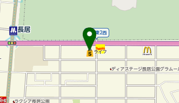 ライフ長居店の地図画像