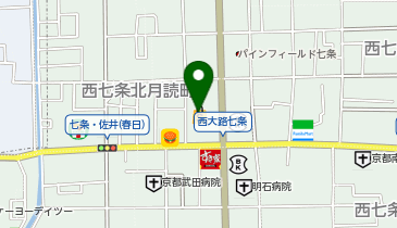ライフ西七条店の地図画像