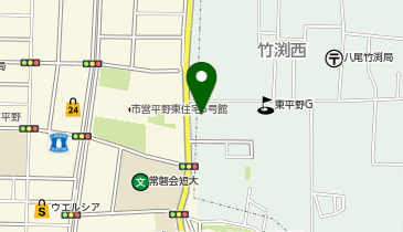 ライフ八尾竹渕店の地図画像