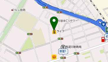 ライフ歌島店の地図画像