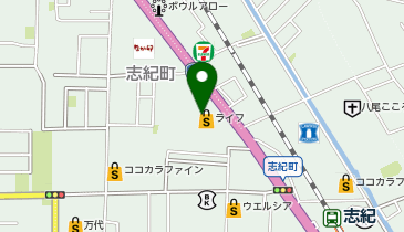 ライフ志紀店の地図画像