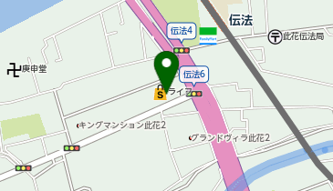 ライフ此花伝法店の地図画像