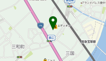 ライフ三国橋店の地図画像