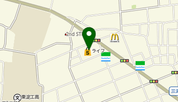 ライフ三津屋店の地図画像