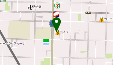 ライフ西天下茶屋店の地図画像