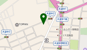 ライフ 大淀中店の地図画像