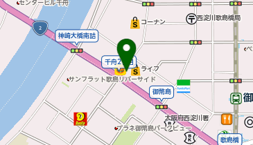 ライフ御幣島店の地図画像