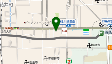 ライフ四条大宮店の地図画像