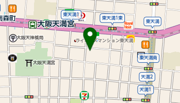ライフ東天満店の地図画像