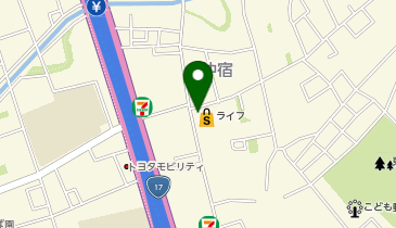 ライフ仲宿店の地図画像