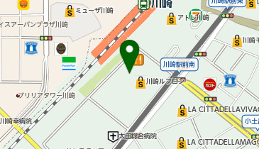 ライフ川崎ルフロン店の地図画像