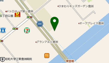 ライフ豊洲店の地図画像