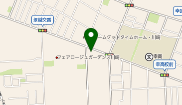 ライフ川崎塚越店の地図画像