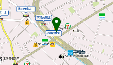 ライフ平和台店の地図画像