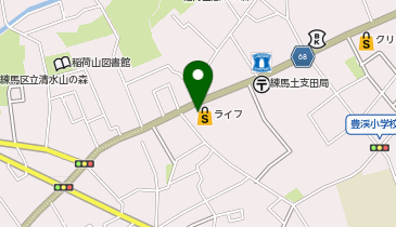 ライフ土支田店の地図画像